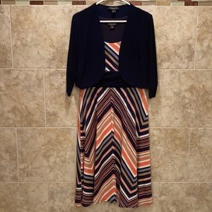 Dress with light jacket size 8